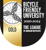 Bicycle Friendly University Gold Award Seal