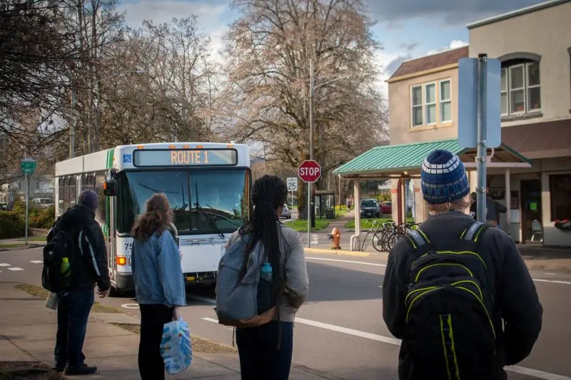 CTS Bus stop on Monroe Ave