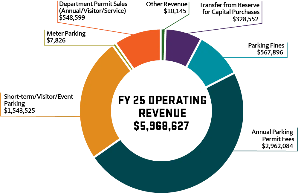 FY25 Revenue chart $5,968,627
