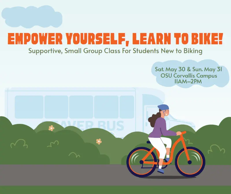 Learn to bike poster graphic